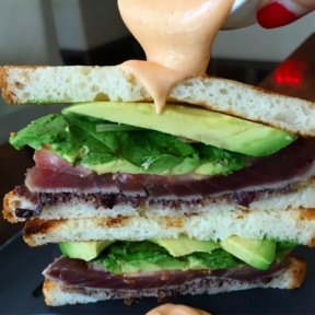 Gluten-free sandwich from Atrio Wine Bar & Restaurant